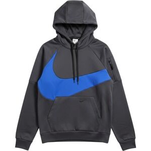 Nike Therma Fit Center Swoosh Hoodie Size M‎ Blue
